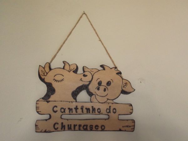 Placa Cantinho do Churrasco